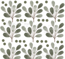 Watercolor Foliage and Leaves - Fabric Nursery Wall Art Decals