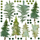 Woodland Pine Trees - Fabric Nursery Wall Art Decals