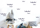 Ocean/Sea Waves - Fabric Nursery Wall Art Decals