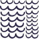 Ocean/Sea Waves - Fabric Nursery Wall Art Decals