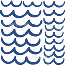 Ocean/Sea Waves - Fabric Nursery Wall Art Decals