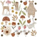 Woodland Baby Forest animals - Fabric Nursery Wall Art Decals