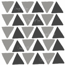 Abstract Equilateral Triangles - Fabric Nursery Wall Art Decals
