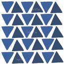 Abstract Equilateral Triangles - Fabric Nursery Wall Art Decals
