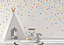Mini Confetti Polka Dots - Fabric Nursery Wall Art Decals