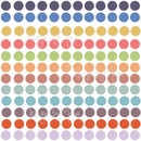 Mini Confetti Polka Dots - Fabric Nursery Wall Art Decals