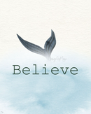 "Just Count All the Fish in the Sea" - Baby Ocean Whale Set - Luster Paper Nursery Wall Art Prints