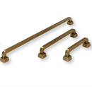 Mission Drawer Pull "Capri" in Antique Brass