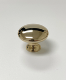 Polished Light Gold "Capri" Cup Drawer Pull, Ring Pull or Round Cabinet Knob. Finger Brass Pull