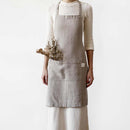 Stonewashed Natural Linen Apron