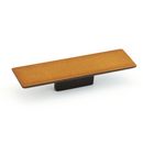 Distressed Bronze Drawer Pulls "Armand" Square Knobs and Curved Handles