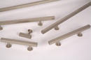 Lew's Square Bar Cabinet Knobs and Pulls in Brushed Nickel