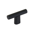 Knurled "Karl" Matte Black Cabinet Knobs and Drawer Pulls