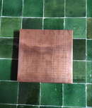 Unlacquered copper showerhead - Square Style