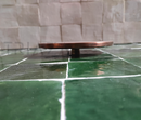 Unlacquered copper showerhead - Flat Round Style