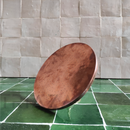 Unlacquered copper showerhead - Flat Round Style