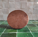 Unlacquered copper showerhead - Flat Round Style