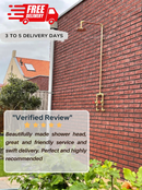 Unlacquered copper showerhead - Flat Round Style