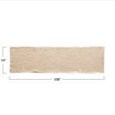 Linen Blend Table Runner with Frayed Edges