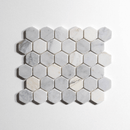 Antique Carrara Tumbled Hexagon Mosaic Marble Tile