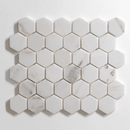 Colorado Calacatta Tumbled Hexagon Mosaic Marble Tile