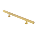 Lew's Square Bar Cabinet Knobs and Handles in Brushed Brass