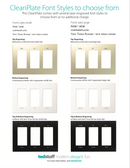 CleanPlate Wall Plate in Midcentury Gold for Rocker Switches