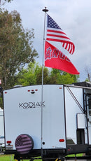16' Telescoping RV Flagpole | Fiberglass Flagpole