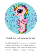 FishFlops® Gully Child Beach Chair in Violet The Seahorse