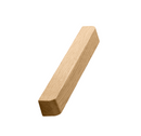 Lacquered Oak Wood "Degree" Cabinet Knob and Cup Drawer Pulls