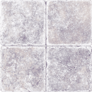 Silver Travertine Tumbled Tile 4"x4"