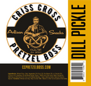 Dill Pickle Flavored Pretzels | Pack of 2 | 10 oz | Criss Cross Pretzel Boss