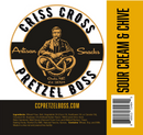 Sour Cream & Chive Flavored Pretzels | Pack of 2 | 10 oz | Criss Cross Pretzel Boss