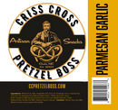 Parmesan Garlic Flavored Pretzels | 10 oz | Criss Cross Pretzel Boss