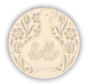Unfinished Wood Goose Hello Door Sign Kit | Wood Craft Cutouts | 1/4" Thick |