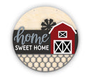 Unfinished Wood Barn Home Sweet Home Door Sign Kit | Wood Craft Cutouts | 1/4" Thick |