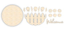 Unfinished Wood Picket Fence Welcome Door Sign Kit | Wood Craft Cutouts | 1/4" Thick |