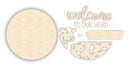 Unfinished Wood Cow Welcome Door Sign Kit | Wood Craft Cutouts | 1/4" Thick |