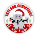 Unfinished Wood Yeti for Christmas Door Sign Kit | Wood Craft Cutouts | 1/4" Thick |