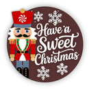Unfinished Wood Nutcracker Sweet Christmas Door Sign Kit | Wood Craft Cutouts | 1/4" Thick |