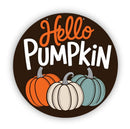 Unfinished Wood Hello Pumpkin Door Sign Kit | Wood Craft Cutouts | 1/4" Thick |