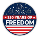 Unfinished Wood 250 Years Of Freedom Door Sign Kit | Wood Craft Cutouts | 1/4" Thick |