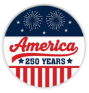 Unfinished Wood America 250 Years Door Sign Kit | Wood Craft Cutouts | 1/4" Thick |