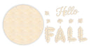 Unfinished Wood Hello Fall Leaves Door Sign Kit | Wood Craft Cutouts | 1/4" Thick |