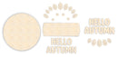 Unfinished Wood Hello Autumn Door Sign Kit | Wood Craft Cutouts | 1/4" Thick |