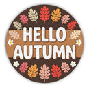 Unfinished Wood Hello Autumn Door Sign Kit | Wood Craft Cutouts | 1/4" Thick |