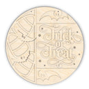 Unfinished Wood Trick or Treat Door Sign Kit | Wood Craft Cutouts | 1/4" Thick |