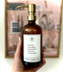SALE | I Am Kind Amber Glass Dispenser | 16 oz | Plains + Simple
