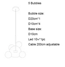Soap Bubble Mickey Chandelier LED Living Room Bedroom Dining Room Glass