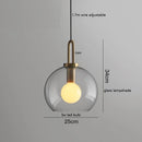 DecorBites™ Glass Ball LED Pendant Light - Modern Hanging Lights for Home, Restaurant, Cafe
